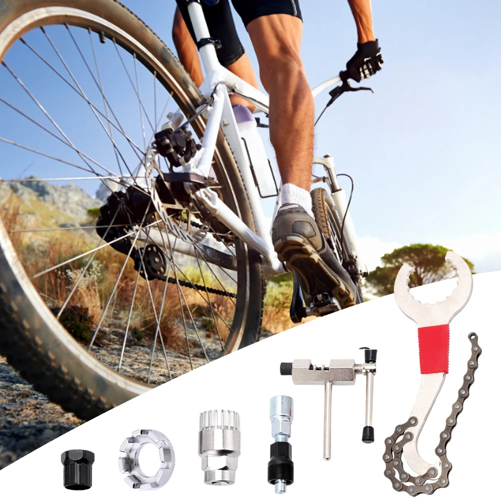 

6pcs Bicycle Tool Kit Practical Mulitifunctional Save Suit Racing Bikes Durable