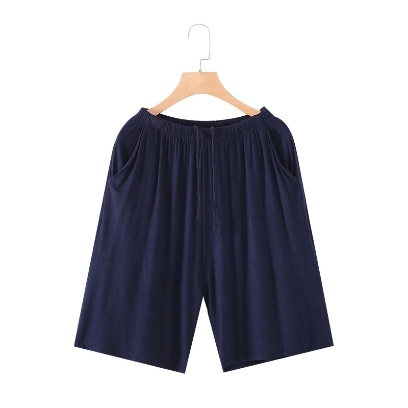Plus Size 5XL 6XL Summer Men's Shorts Modal Leisure Sleepwear Pants Thin Elastic Loose Sleeping Shorts Mens Sleep Bottoms Pajama