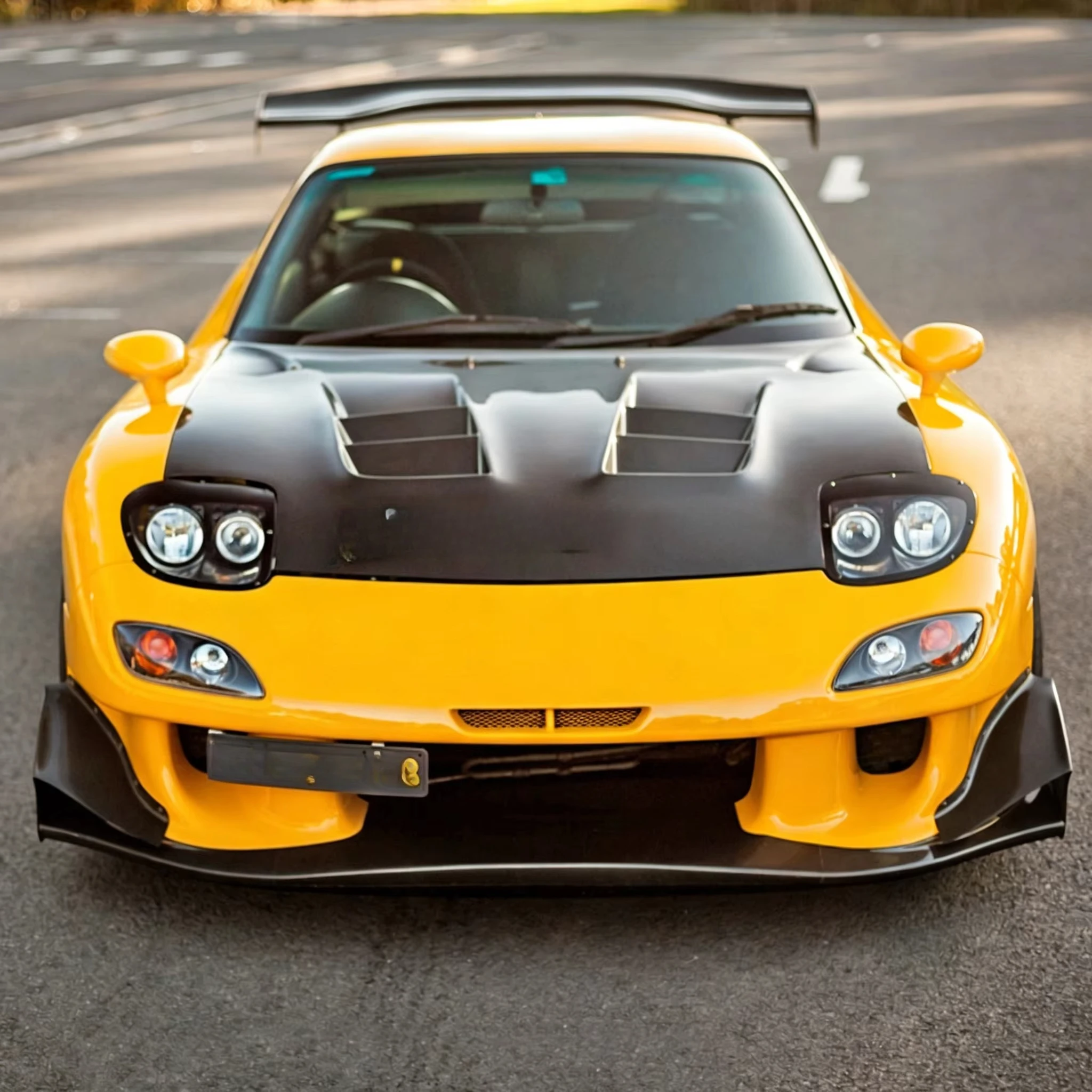 Фото Комплект широкого обвеса Veidt Mazda RX7 REGT Amemiya FD3S из карбона, полный набор деталей для модификации кузова №4