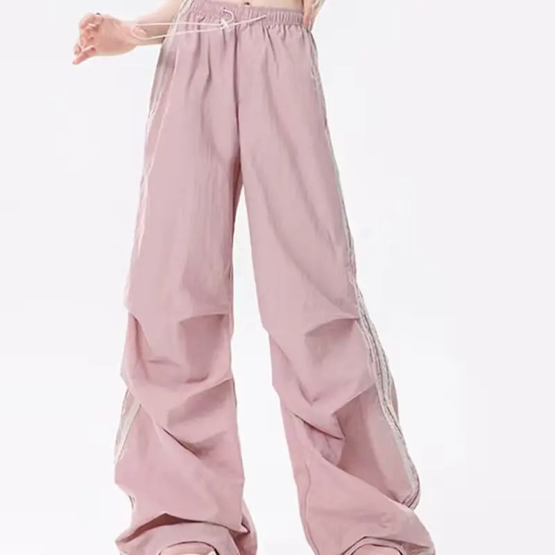 Женские синие полосатые брюки мешковатые спортивные штаны в стиле Харадзюку