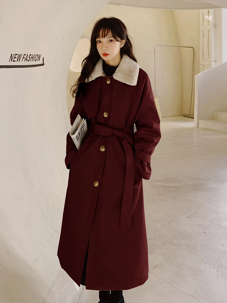 Длинная модная однотонная пуховая стеганая куртка в Корейском стиле новинка 2022