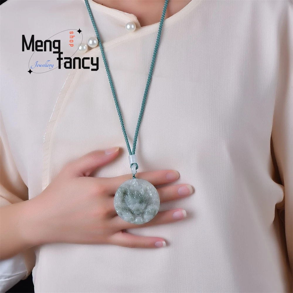 Высококачественное ожерелье с подвеской из натурального дракона Cui Dragon Ball для