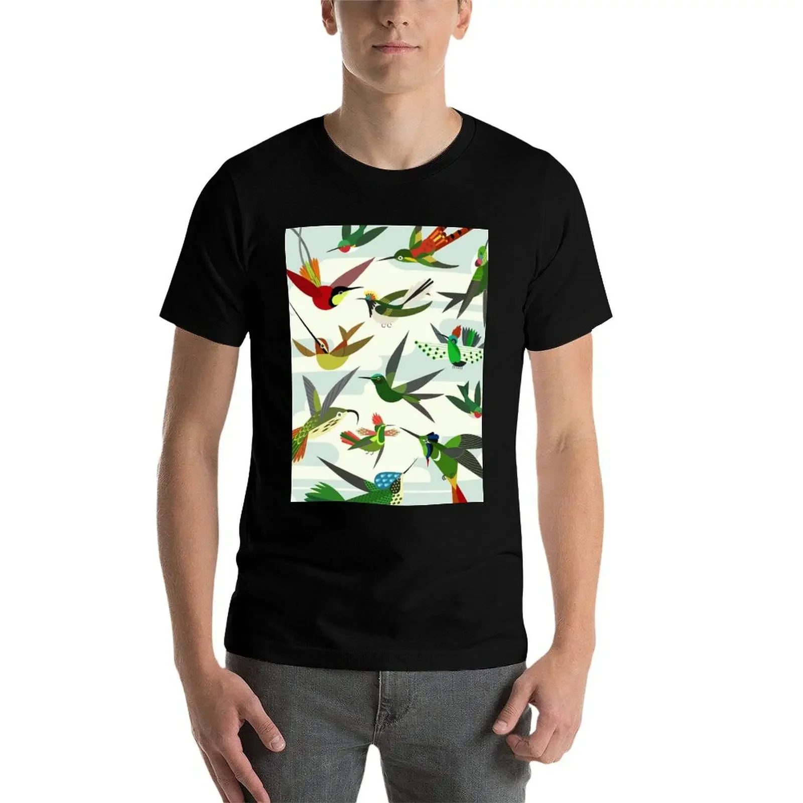 Колибри после Ha Fisk футболка аниме фигурки мужская одежда