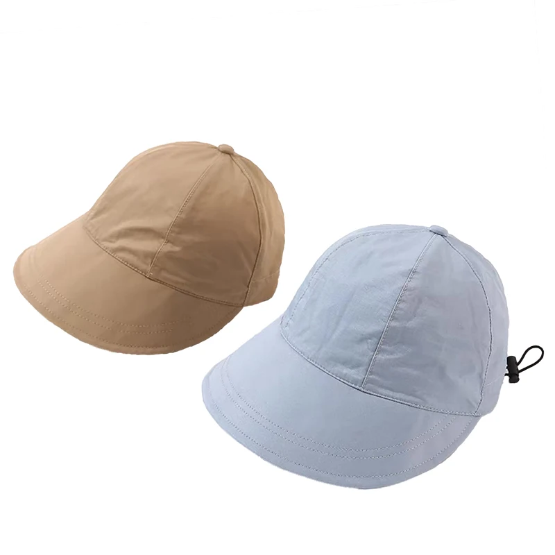 Summer quick drying lightweight drawstring elastic sun hat portable Fisherman Hat Women UV protection large brim breathable  hat