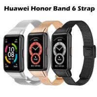 sinhgey for huawei band 6 honor band 6 strap metal buckle stainless steel bracelet replacement wristband new