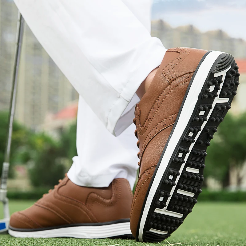 Professional Golf Shoes Men's Professional Fitness Golf Shoes Men's Luxury Leisure Walking Shoes Golf  Anti Slip Sports Shoes