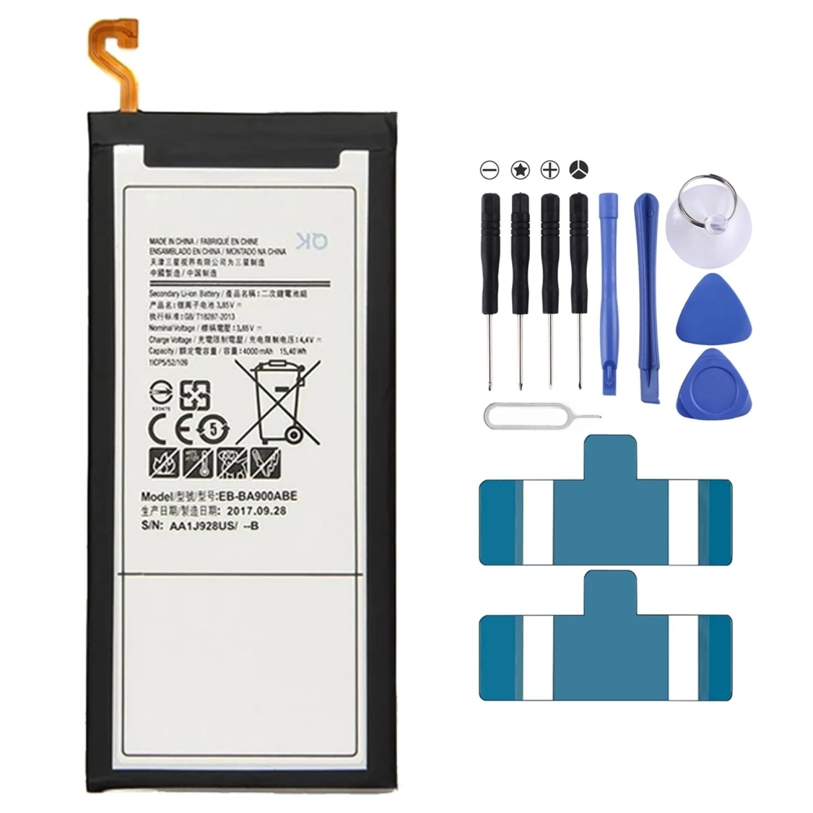 

EB-BA900ABE 4000mAh Li-Polymer Battery Replacement For Samsung Galaxy A9 A9000 SM-A9000