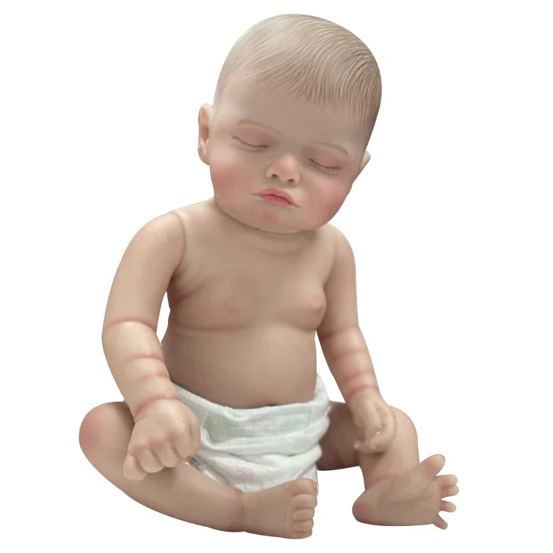 45 см полностью виниловое тело милая спящая кукла Reborn для девочек розали с