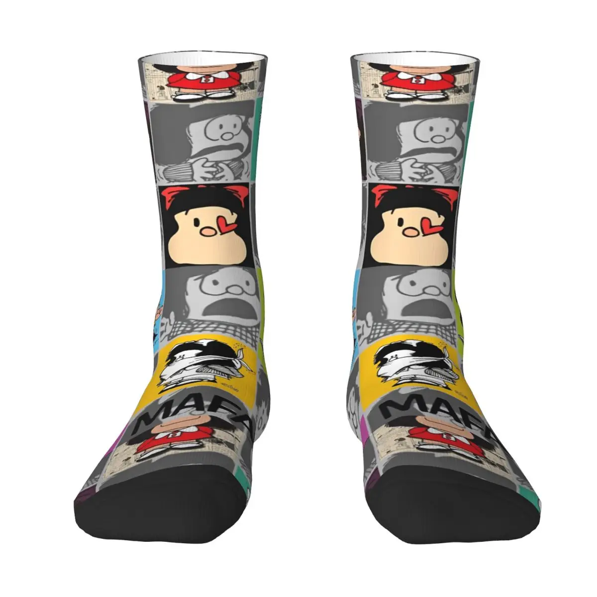 Mafalda милые чулки с героями мультфильмов аниме (1)-bayingimg современные носки принтом