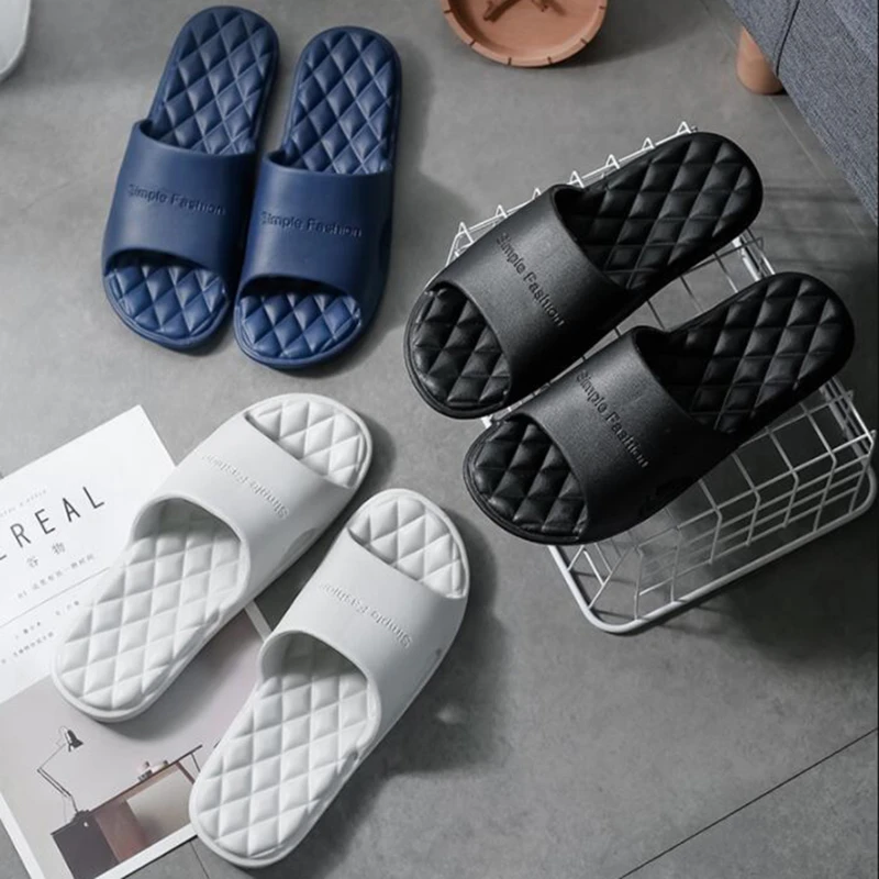 

Bathroom Shower Slippers For Women Summer Soft Sole Non-slip Slides High Quality Beach Casual Shoes Home House Pool Slipper