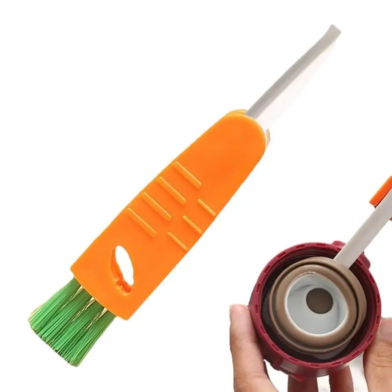 

Щетка для чистки крышки стакана 3 в 1, очиститель для детали бутылок моркови, многофункциональная щетка для чистки, портативные домашние кух...