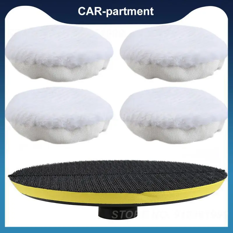 

Liplasting7 Inch Polishing Pads Polishing Bonnets Lambs Wool Car Washing