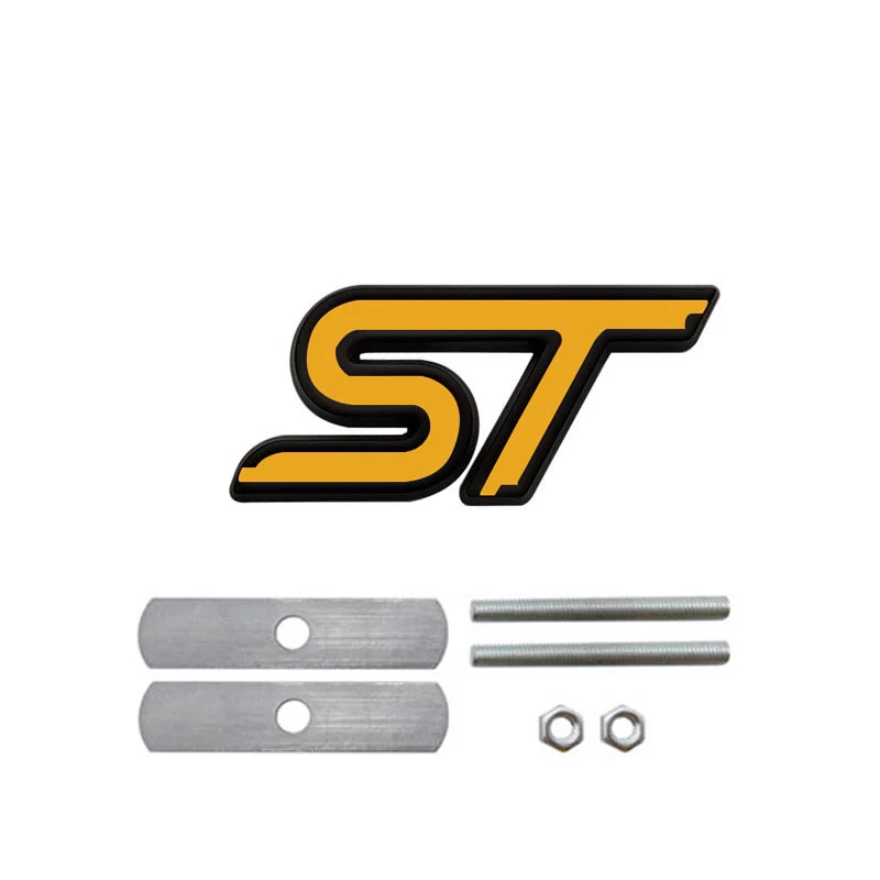 

3D металлическая ST линия, эмблема на переднюю решетку, значок на голову автомобиля, наклейки на багажник для Ford Focus Mondeo Fiesta Explorer, аксессуары для стайлинга