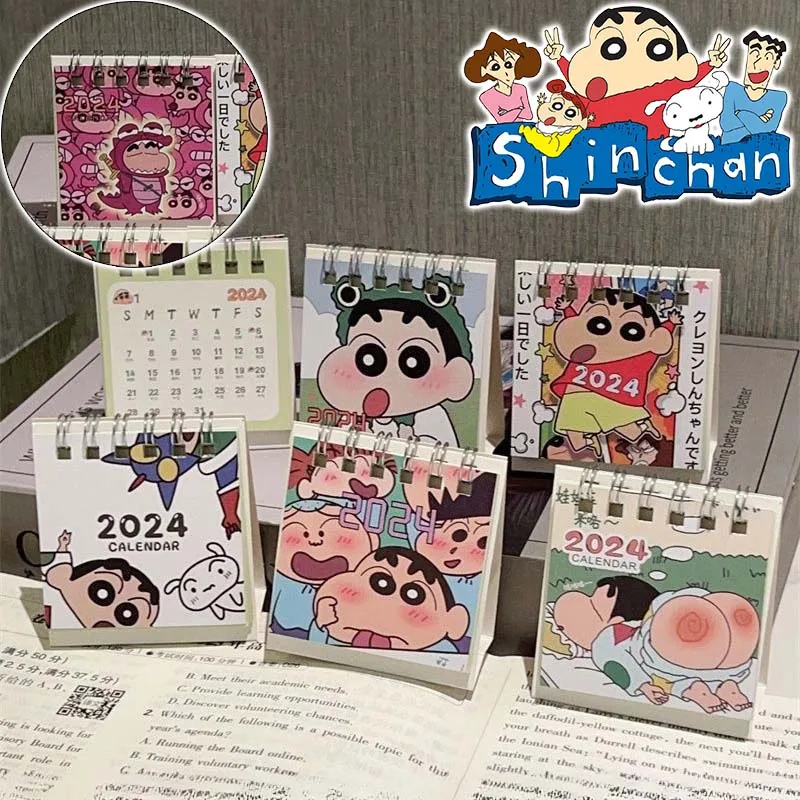 Настольный календарь Crayon Shin-chan 2025 простой настольный мини-календарь маленького