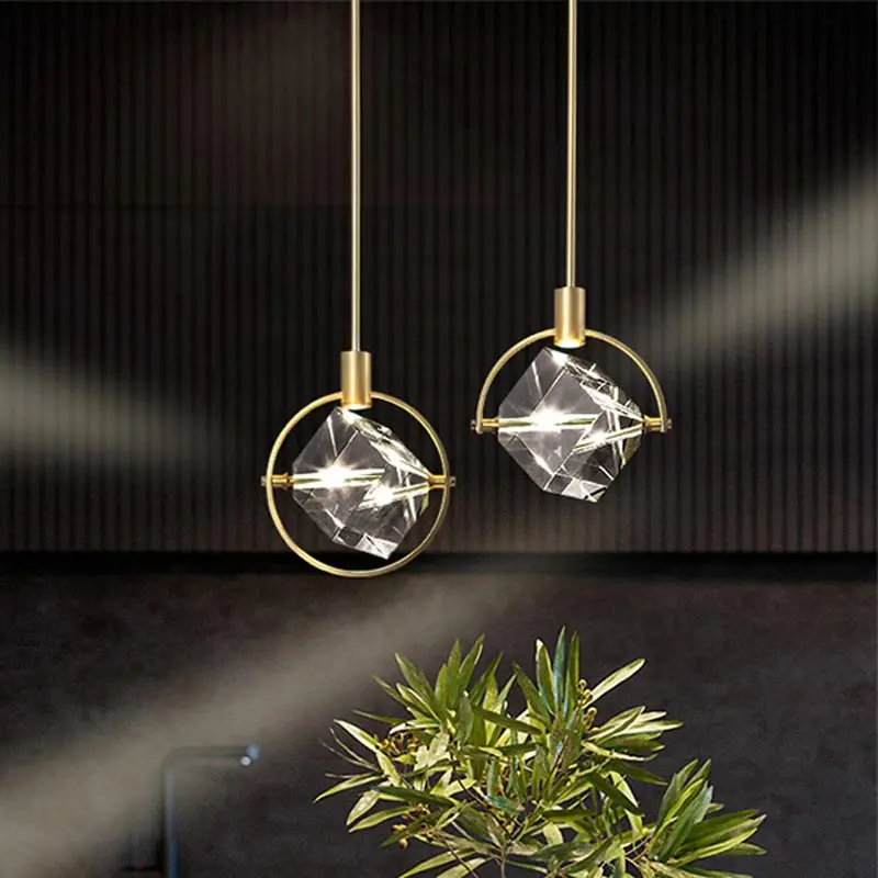 Kristall Led Anhänger Lichter Küche Leuchte Suspension Nacht Hängen Lampe Nordic Loft Wohnzimmer Esszimmer Indoor Hause Decor