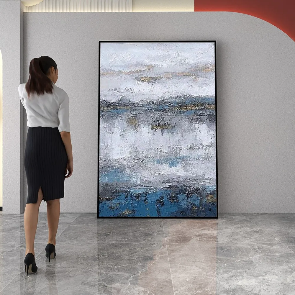 

Nordic Abstract Oil Painting Oil Painting Without Frame Handmade On Canvas Hanging For Living Dinner Room Washroom Art