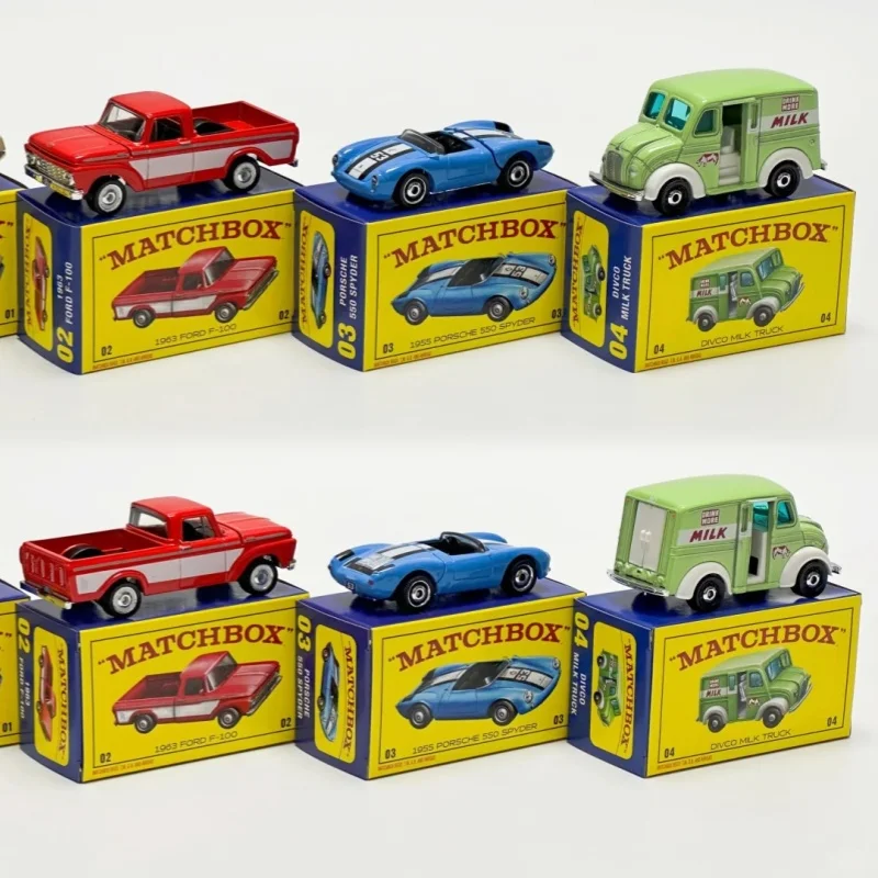 Фото Новая оригинальная коллекционная модель автомобиля Matchbox 80th Anniversary Edition Porsche Ford Milk Delivery Car из сплава с открывающимися дверями, JHB37, игрушка №2