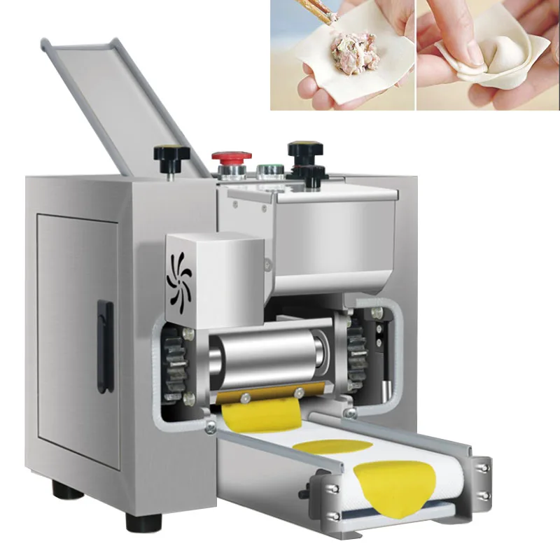 

New Wonton Dumplings Machine Dumpling Rolling Automatic Dough Slicer Gyoza Skin Maker Commercial Home Wrapper 220V Mould