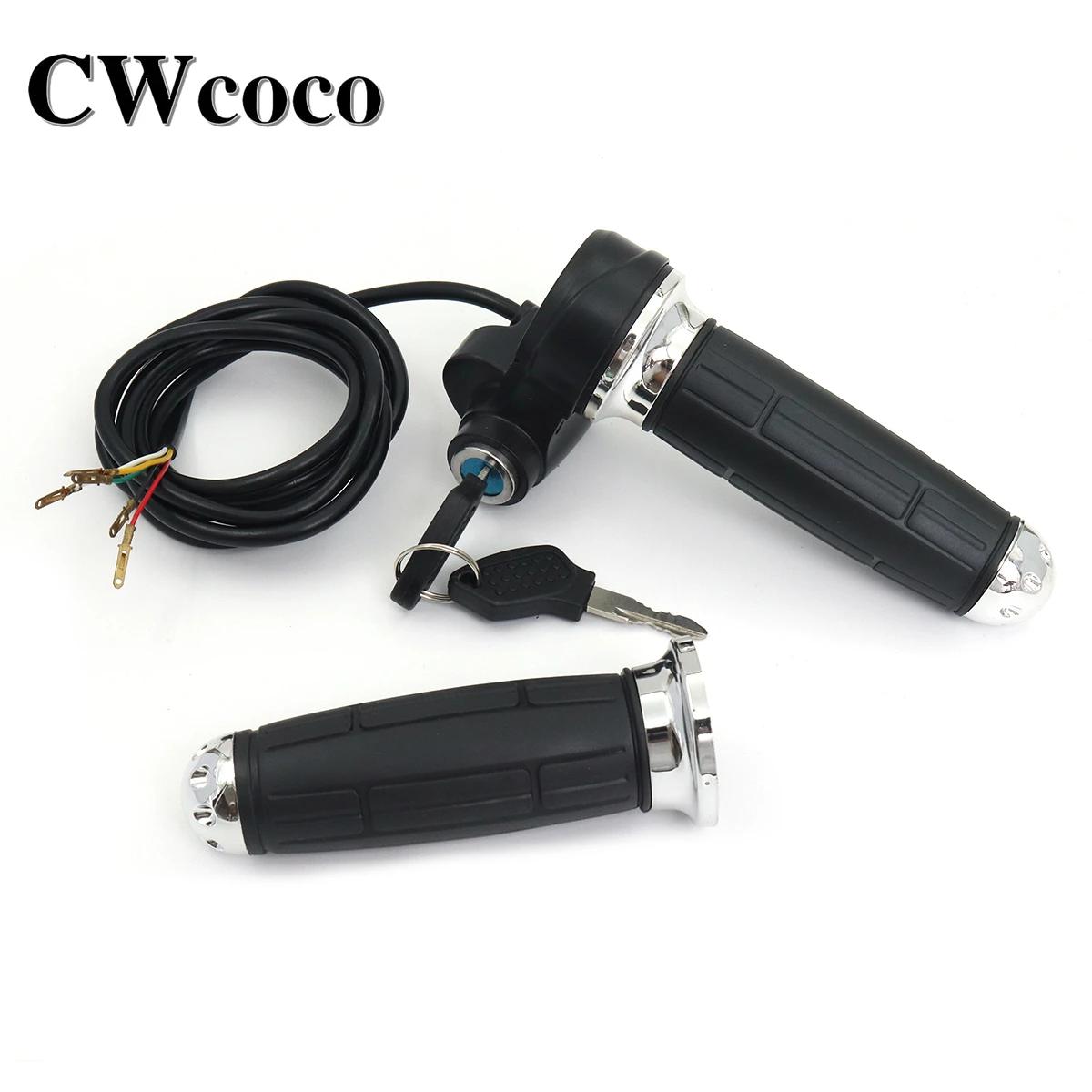 Мотоциклетные ручки 1 дюйм 22 мм электронные дроссельной заслонки с замком черные