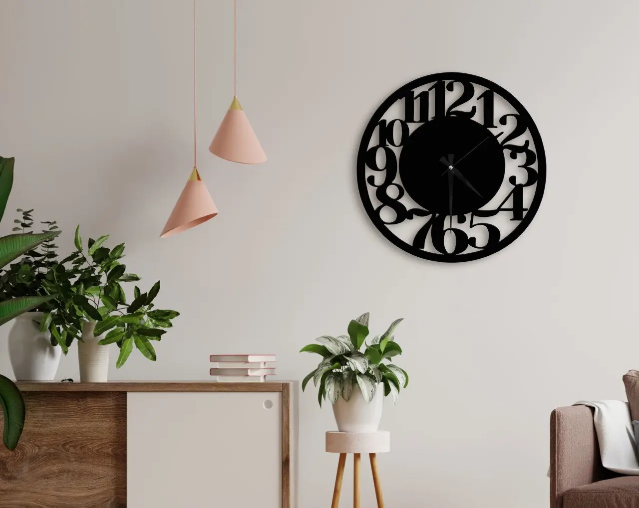 

BK Home Decorative 45cm Wooden Wall Saati-26