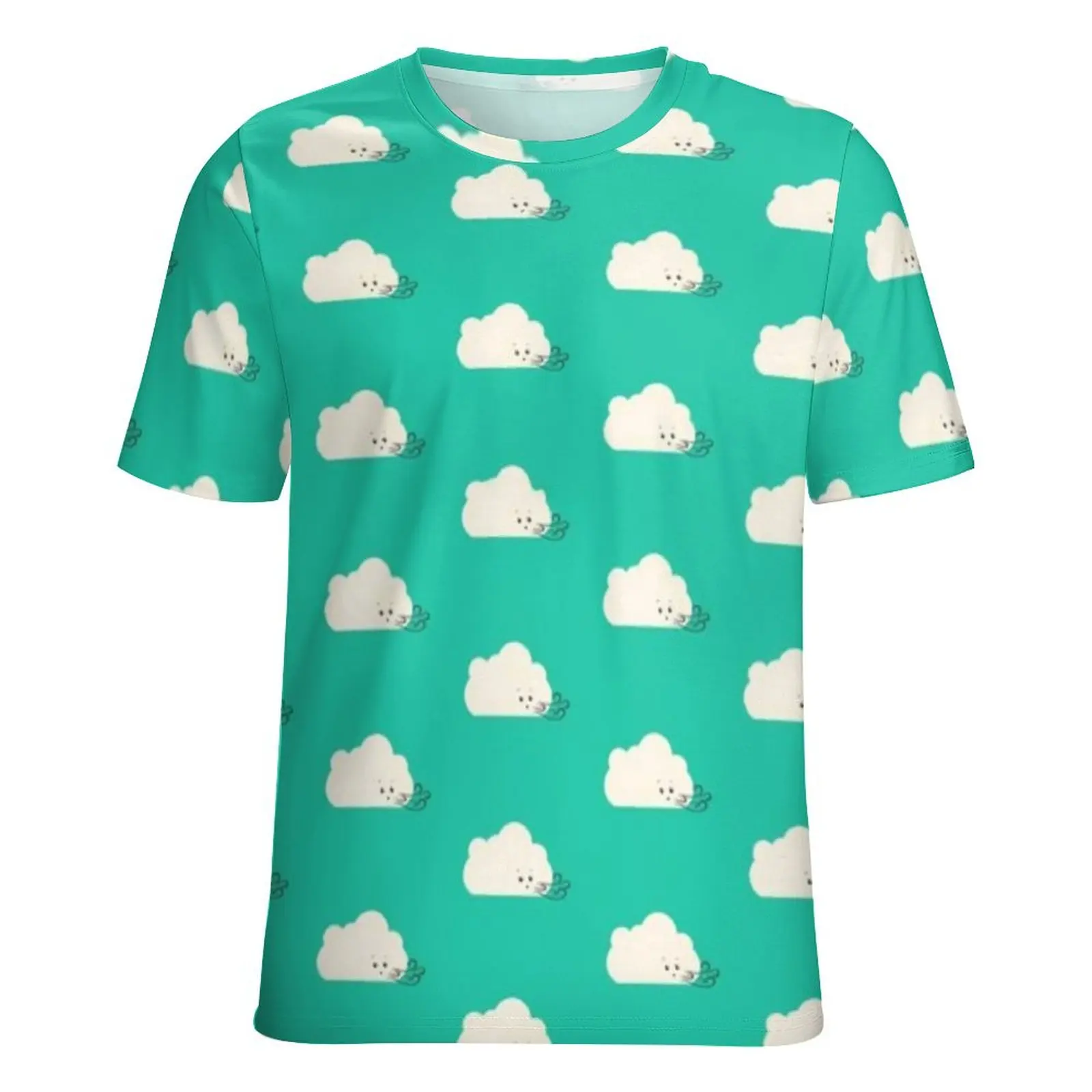 Женская футболка Забавная с круглым вырезом коротким рукавом Gust of Wind Хип-хоп