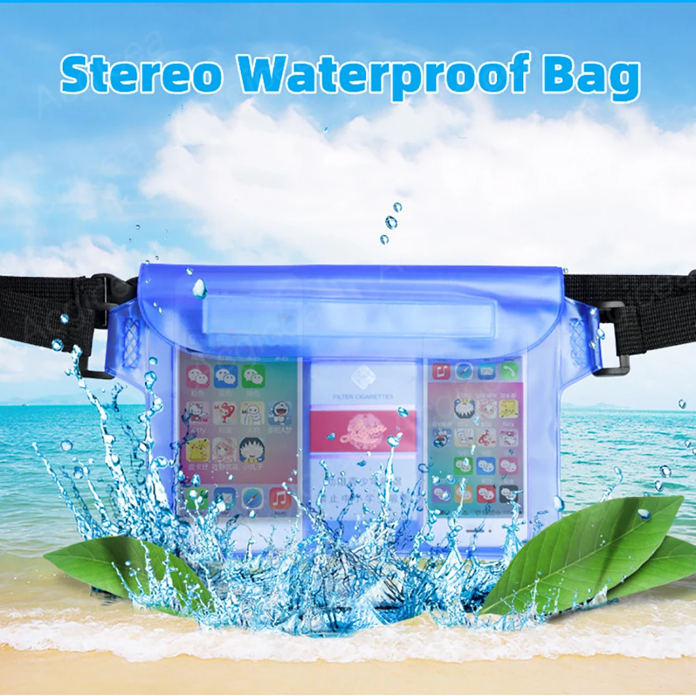 

Waterproof PVC Pocket Pouch Novelty Girl Transparent Waist Bag Summer Swimming Dry Bag for Phone Key Organizer Travel Fanny Pack