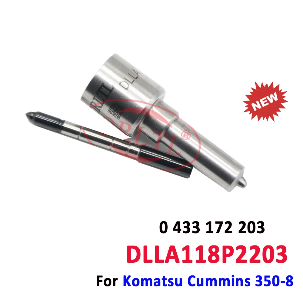 

0433172203 новый топливный инжектор DLLA 118 P 2203 сопло DLLA118P2203 для Komatsu Cummins 0445120236 0445120125 0986435560 0986435554