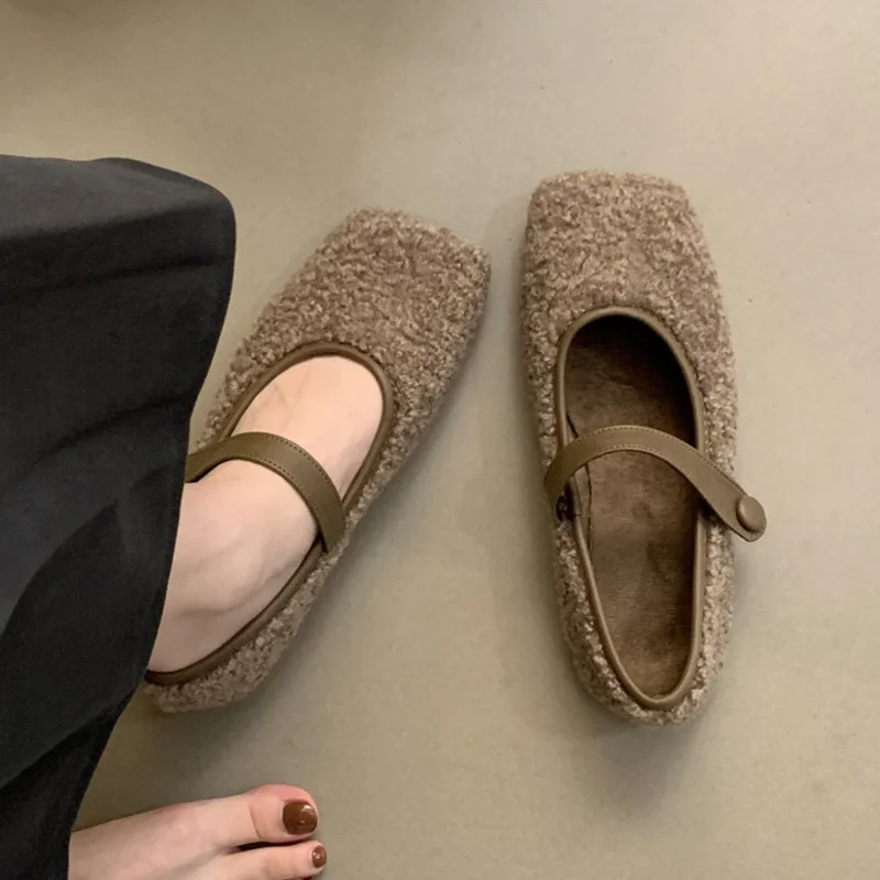 Женские замшевые ботинки на плоской подошве Дизайнерские повседневные для