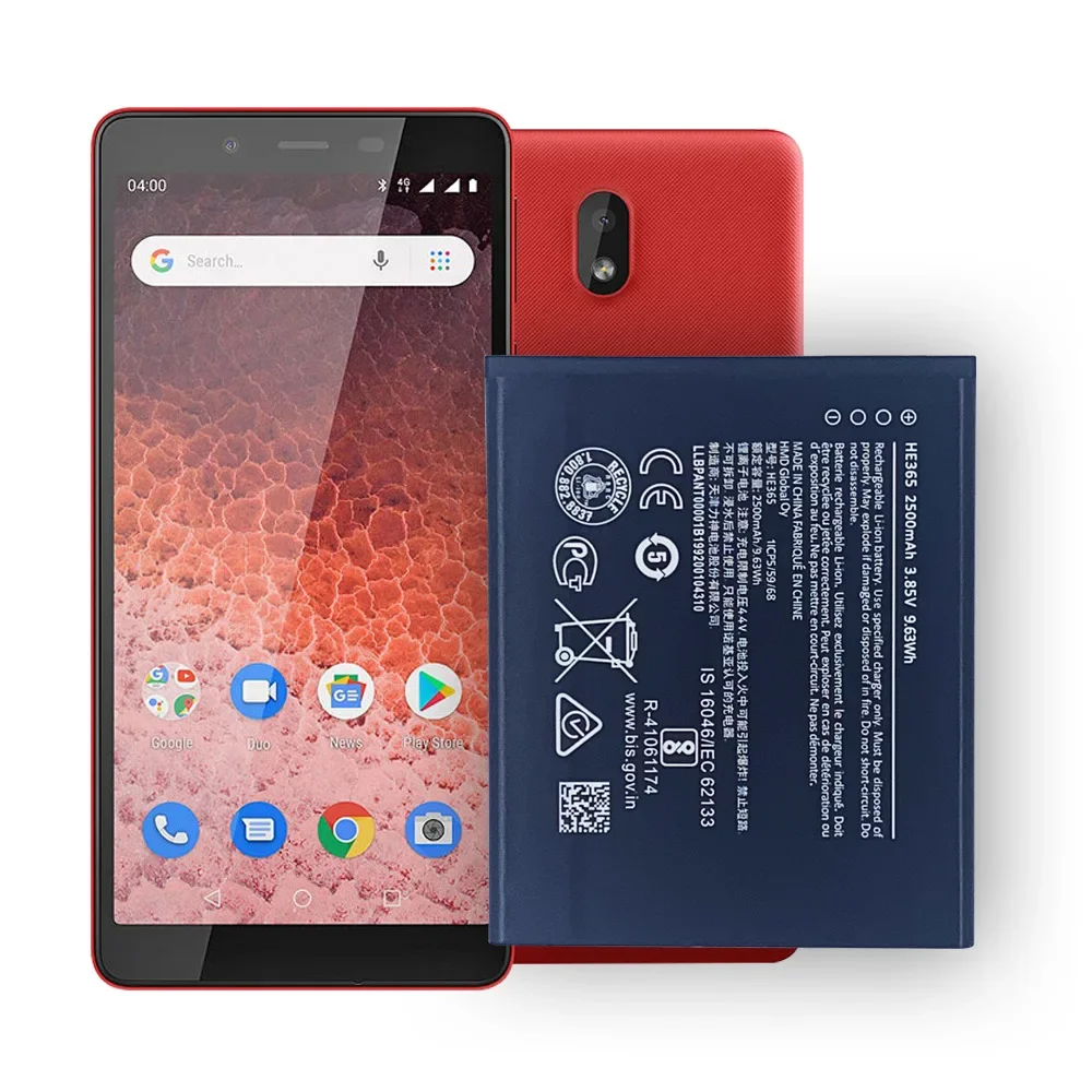 Новая сменная батарея для телефона Nokia NOKIA 1 PLUS TA-1130 нейтральная HE365 2500 мАч литиевая