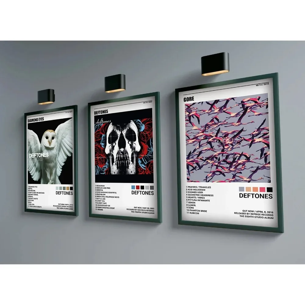 Поп-рок-группа Deftones комикс плакаты с глазами музыкальный альбом манга Постер для