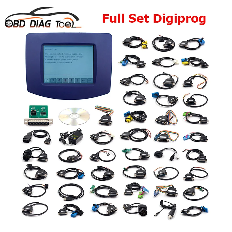 2022 новейшая версия Digiprog3 OBD2 Digiprog 3 Полный комплект OBD программатор A Качество