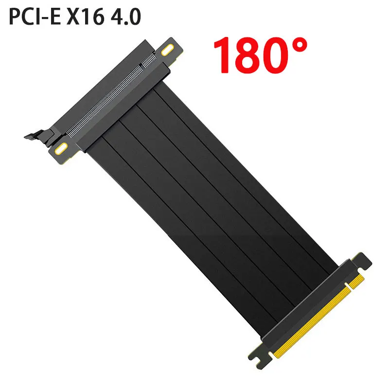 

Riser Full Speed 4.0 PCIE X16 Riser Cable Graphics Card Extension PCI Express Shielded Extreme Extender Gaming GPU Vertically