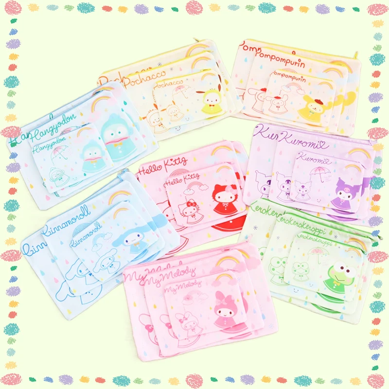 

3Sizes Sanrioed File Folder Kawaii File Package Anime My Melody Kuromi Cinnamoroll Cute Students Test Papars Arrange Kids Gifts
