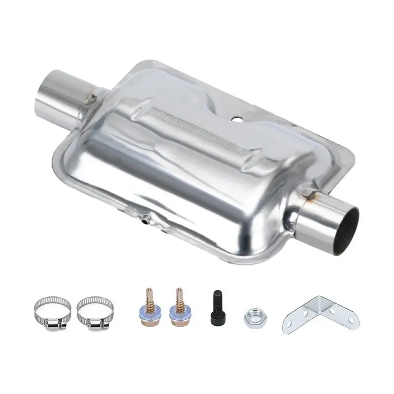 

24mm Muffler Silencer Stainless Steel Parking Heater Silencer Exhaust Pipe Noise Sound Eliminator Silencer For Exhaust Pipe