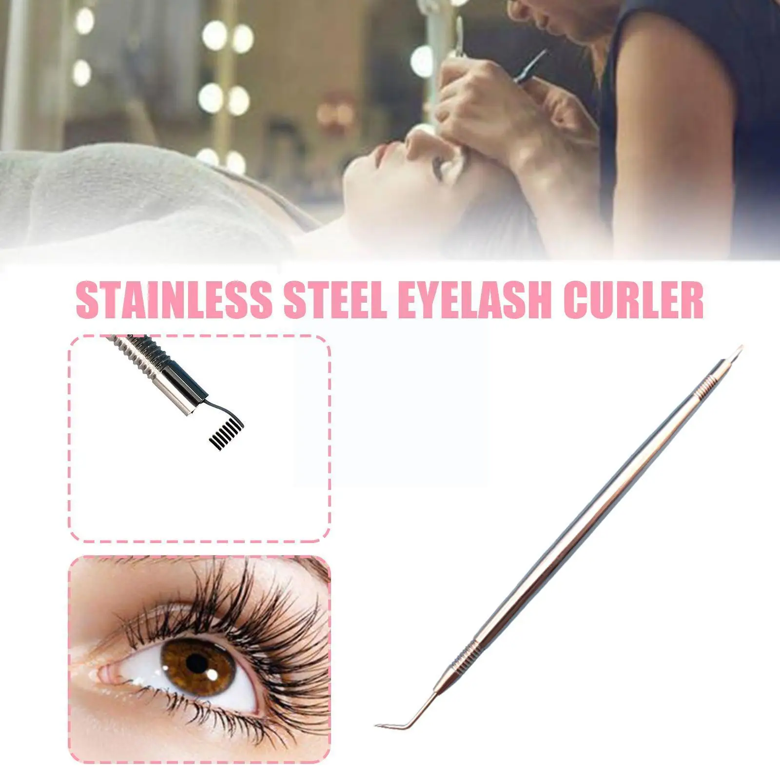 

Steel Eyelash Extension Tweezers Volume Lashes Straight Eyelashes Tweezer Makeup Up Pick Tool Curved Individual M6u1