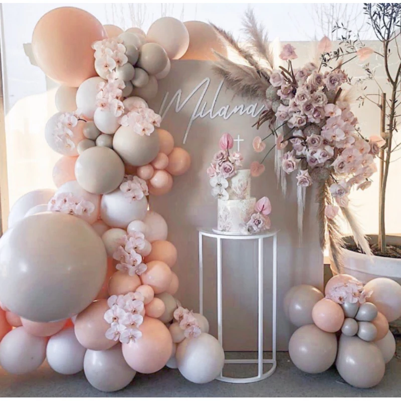 

Macaron Pink Balloon Garland Arch Kit Birthday Party Wedding Decoration Supplies Kids Globos Rose Gold Confetti Latex Ballon