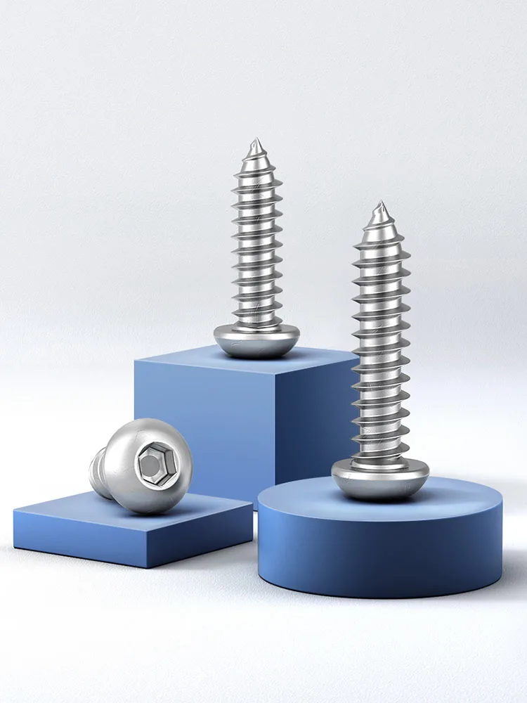 5-50 шт. Саморезы из нержавеющей стали 304 с круглой головкой и внутренним