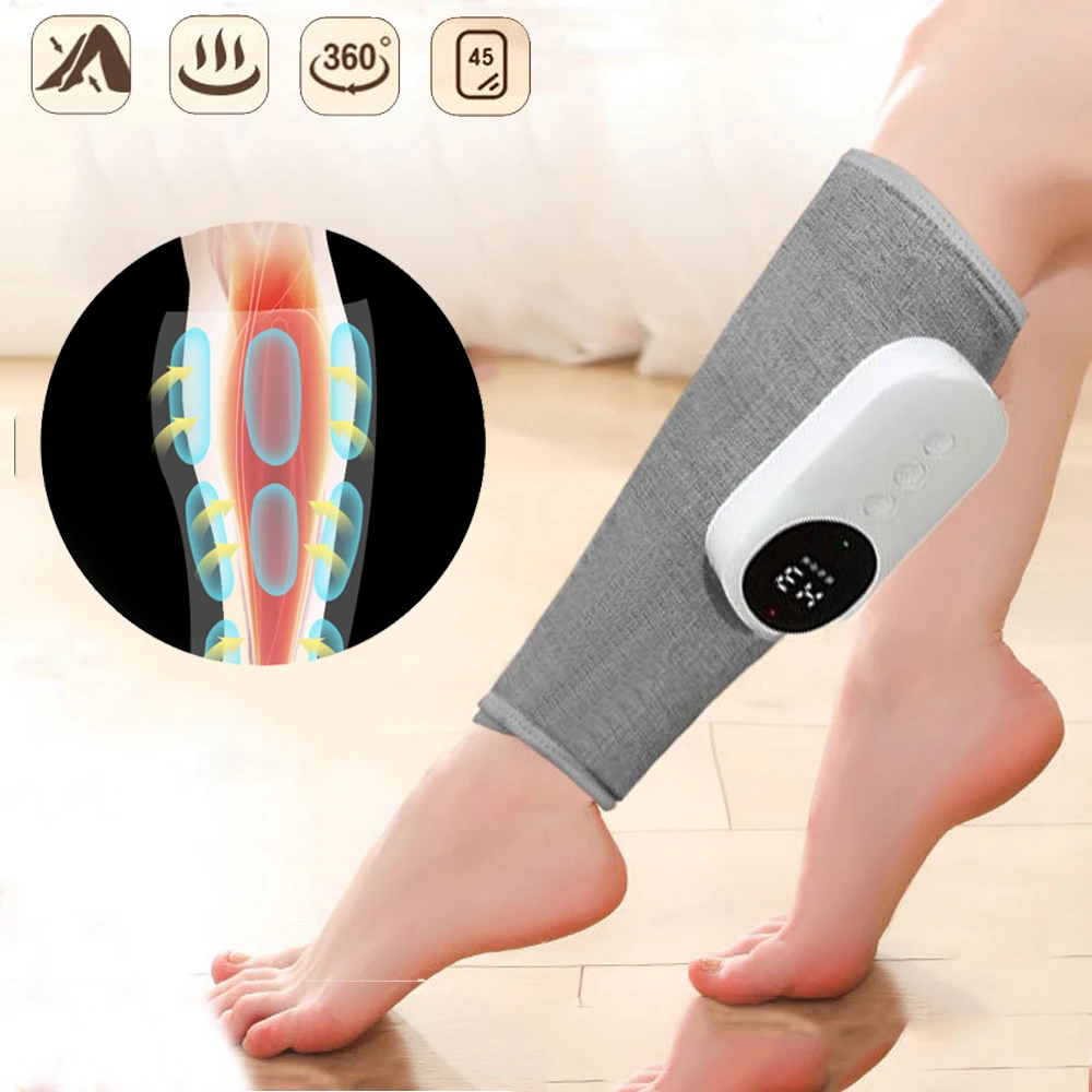 

Electric Leg Massager Air Compression for Blood Circulation and Pain Relief Pressotherapy Kneading Airbag Calf Wrap Massage