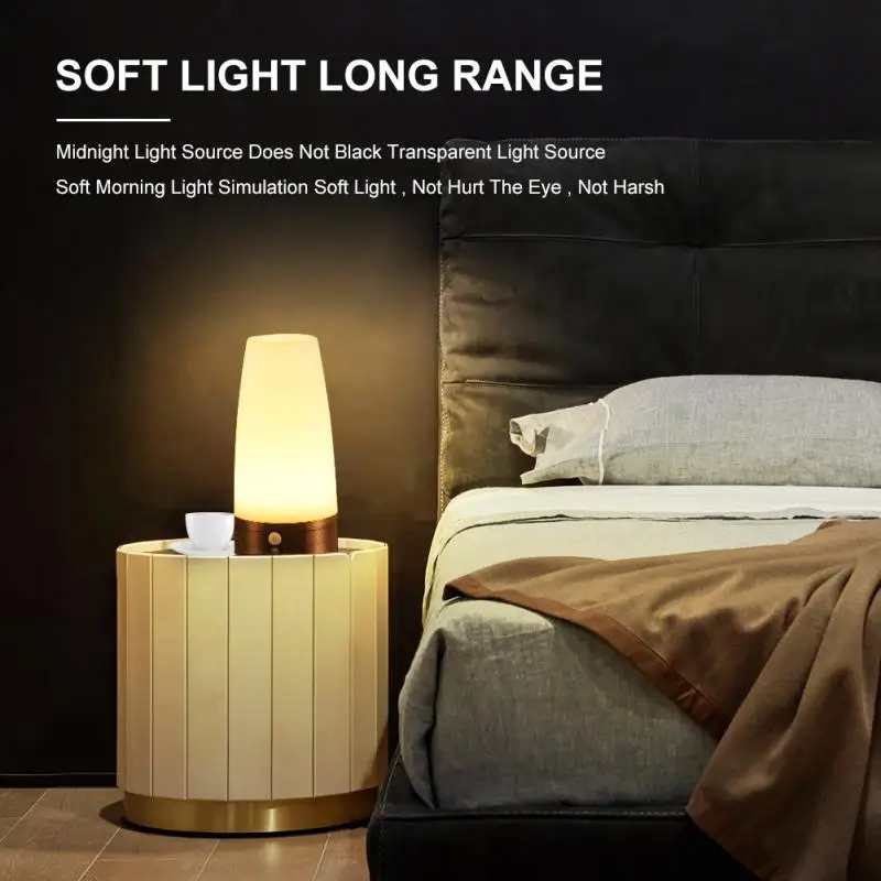 

Intelligent Motion Sensor Led Small Night Light Domestic Small Night Light With Wireless Battery Powered Light Bedroom Corridor