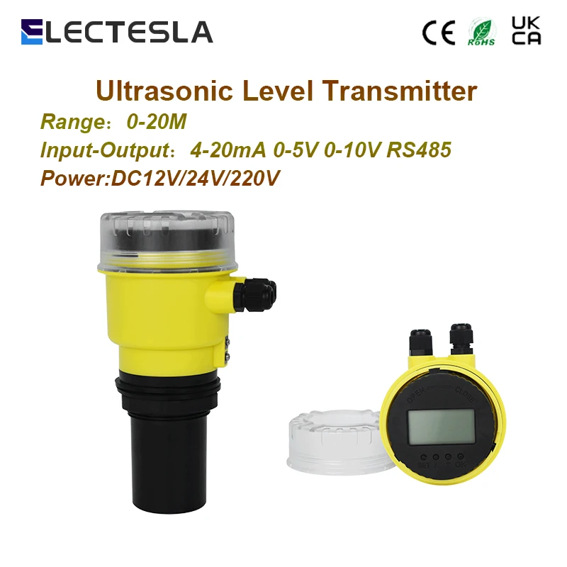 Ультразвуковой датчик уровня воды диапазон 15 м 4-20 мА RS485 передатчик источник