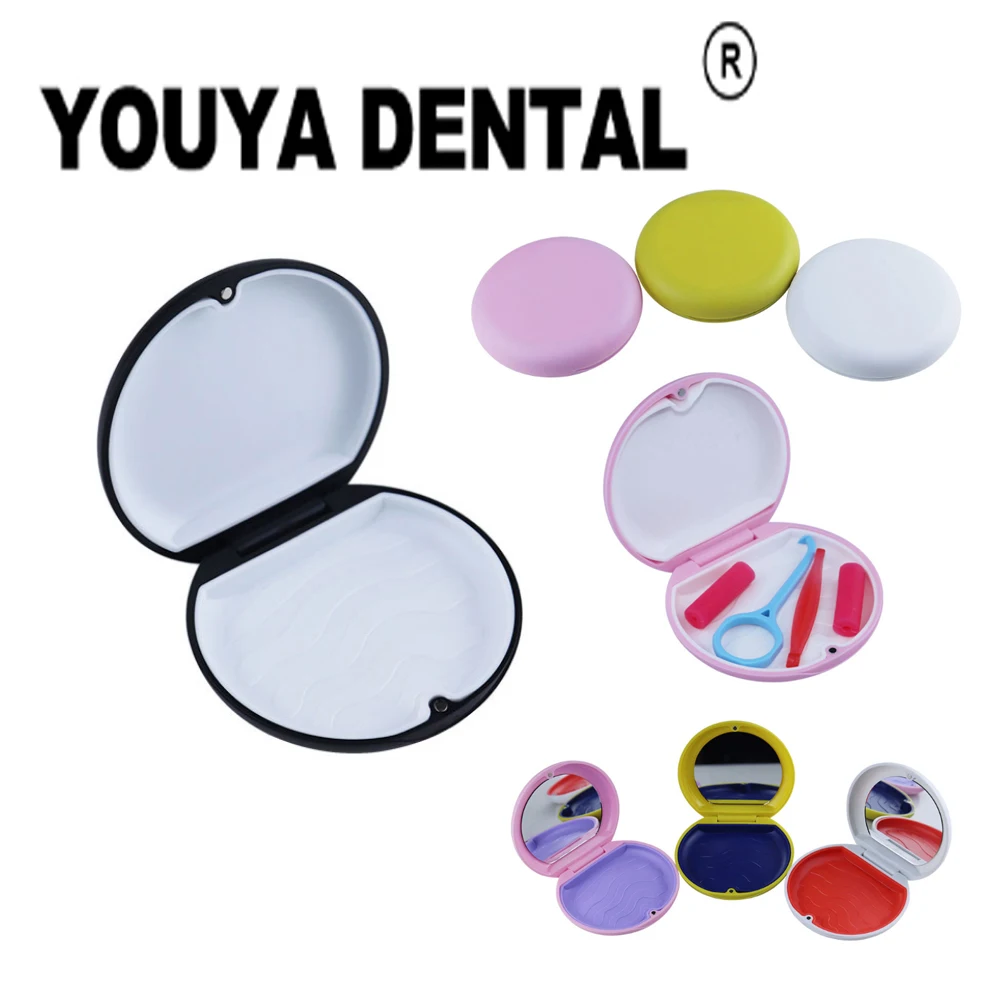 

20pcs Braces Box Denture False Teeth Box Orthodontic Retainer Case Mouth Guard Oral Hygiene Organizer Container
