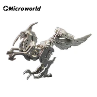 3d metal animal styling puzzle animal model steel warcraft diy assembled jigsaw detachable toys gifts for home decoration