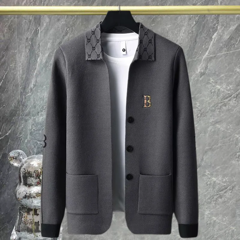 Кардиган мужской с карманами Осень-зима 2024