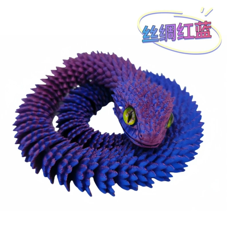 

3d подвижное шарнирное украшение в виде змеи, многоэтажные качели, реалистичная кукла Боа, 3d печатное вращающееся шарнирное украшение в виде питона