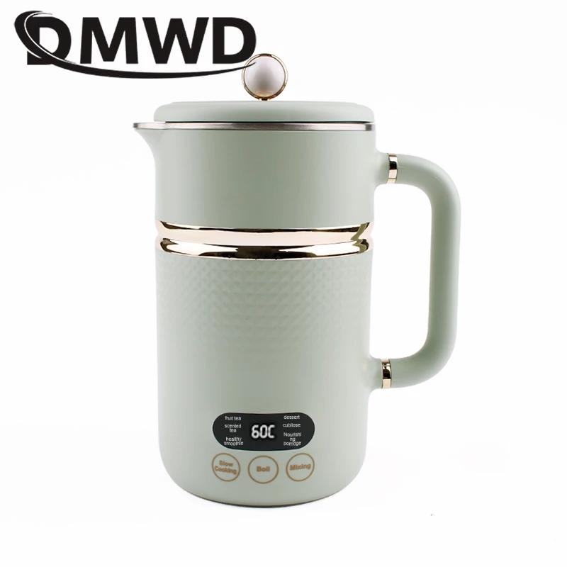 110V/220V Electric Kettle Thermal Stew Porridge Cooker Cup Soup Milk Heater Automatic Self Stirring Magnetic Mug Mixer Blender