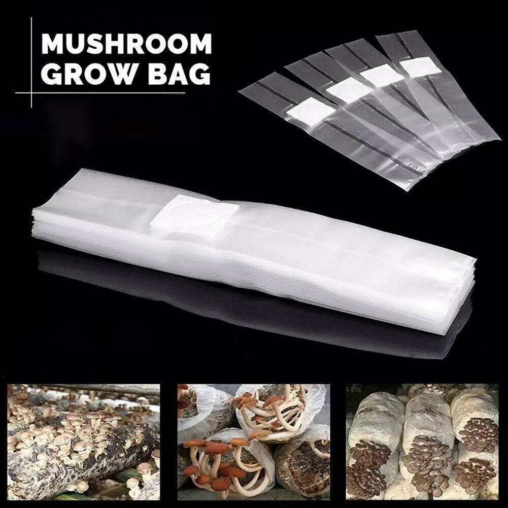 

10/50/100pcs Mushroom Grow Bag Polypropylene Planting Bag For Increase Mushrooms Fungus Grains Amount Garden Supplies