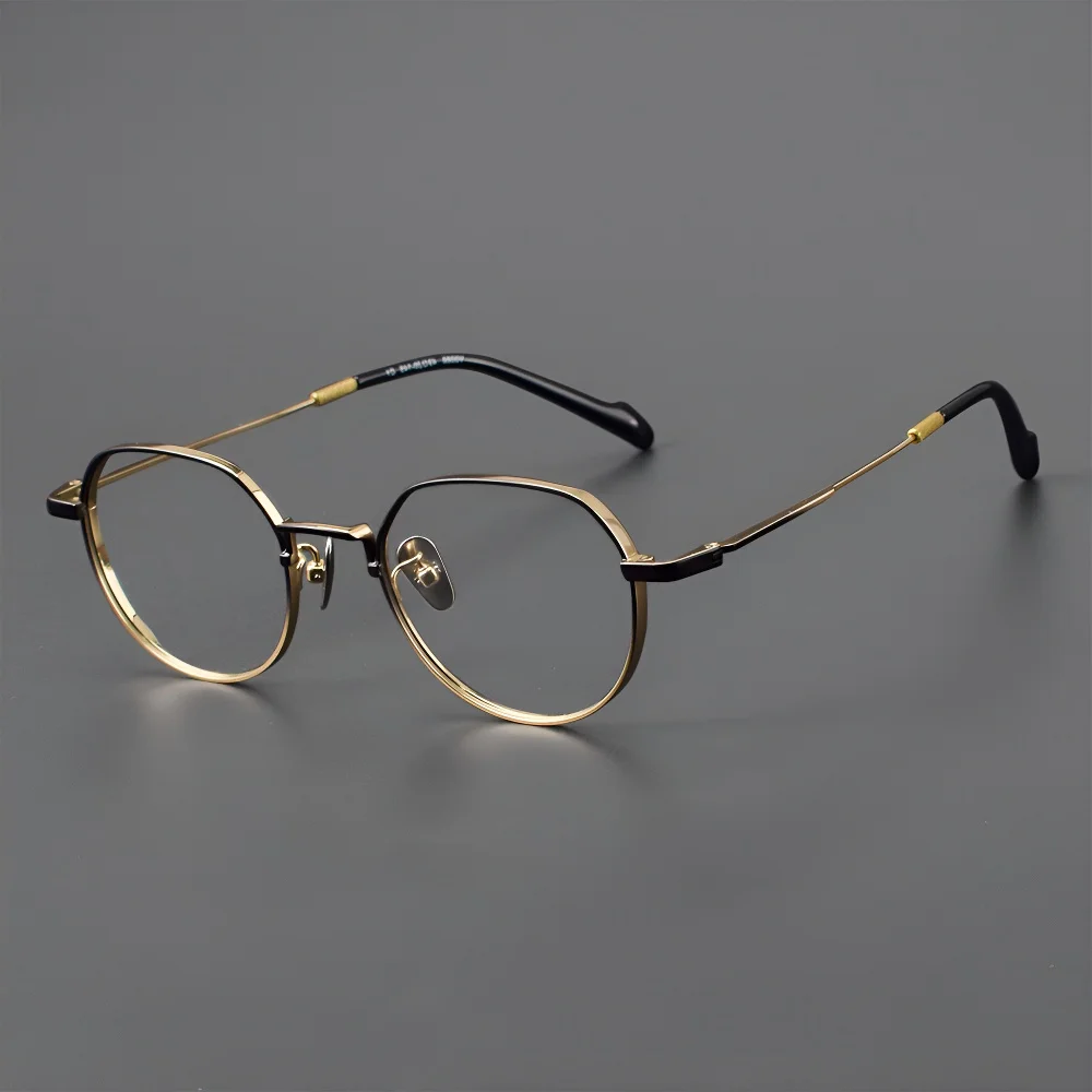 Элегантная женская модная круглая оправа для оптических очков титановая