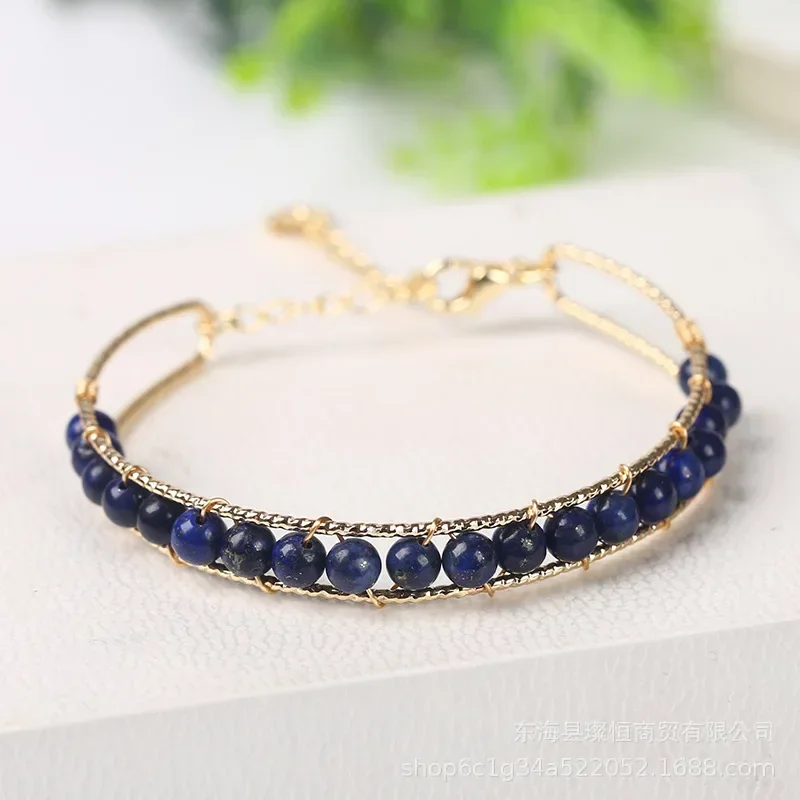 2024 Новые браслеты из лазурита 14 кг для женщин ручная работа натуральный камень