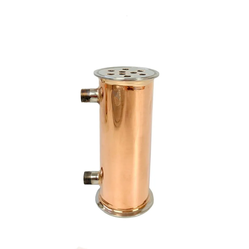 

Clamp 3 " 76mm Flange OD91mm Copper Condenser, Dephlegmator, Reflux, Distiller Condenser. 200mm, 9 pipes . Copper 99,9%