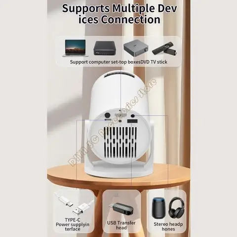 Мини -портативный проектор тип C